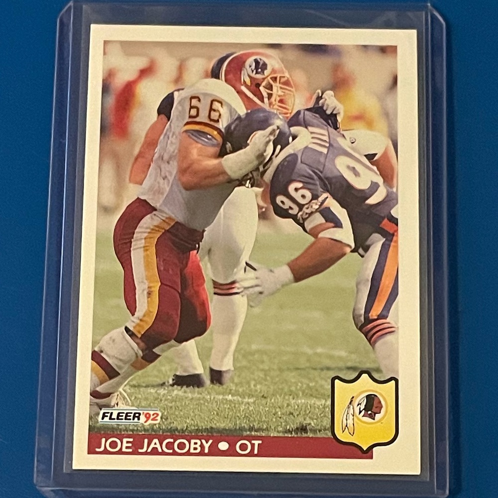 Joe Jacoby #420 1992 Fleer Football Trading Card